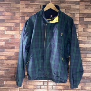 90’s Vintage Chaps Ralph Lauren Mens XL Blue & Green Plaid Jacket